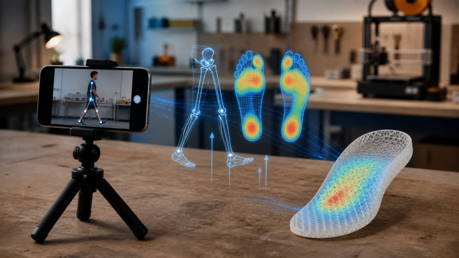 Visole: A Smartphone-Based Optical Plantar-Pressure and Personalized Lattice Insole System